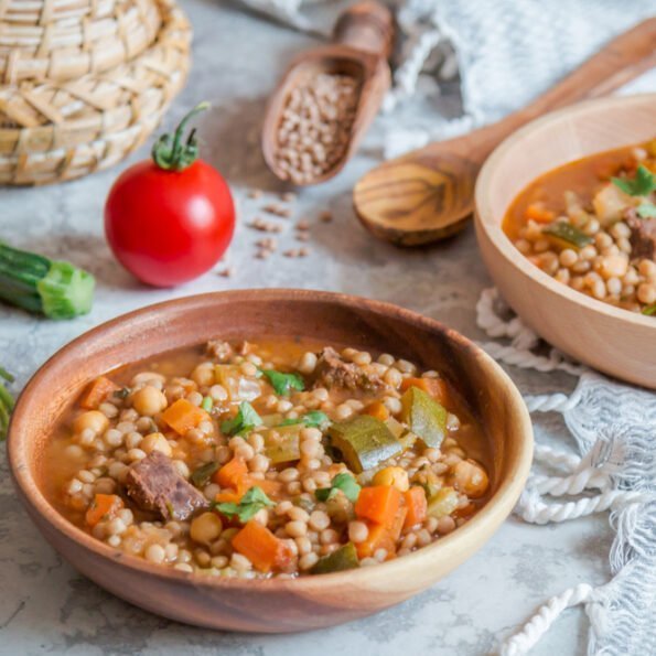 Traditional Authentic Moroccan Berkoukes Soup original recipe