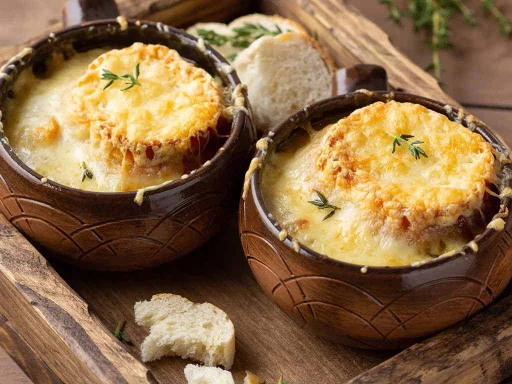 Traditional French onion soup recipe french cuisine original onion soup recipe step by step onion soup french soup recipes cooking tips