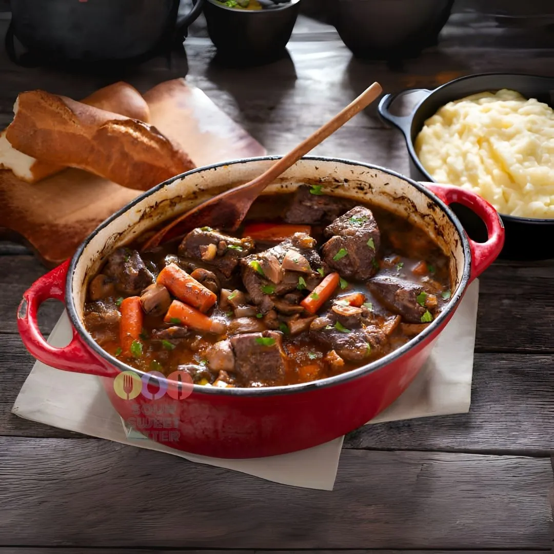 traditional french Boeuf Bourguignon recipe authentic france cuisine culinary