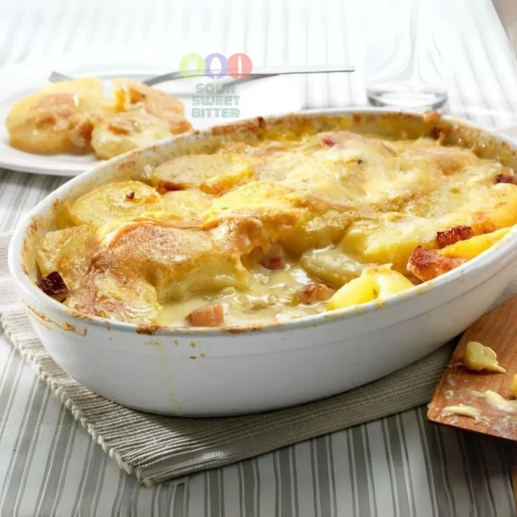 french traditional tartiflette recipe potato and cheese france authentic cuisine culinary