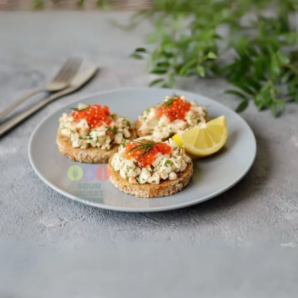 swedish traditional fish toast toast skagen recipe authentic sweden cuisine culinary