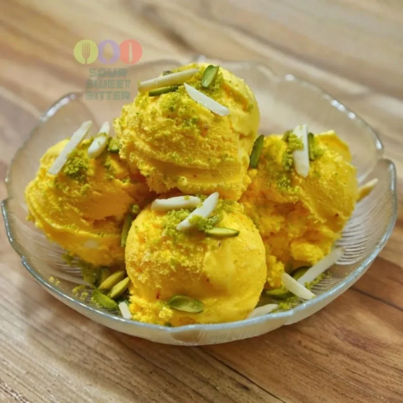 Iranian traditional saffron ice cream bastani recipe authentic iran persian cuisine culinary