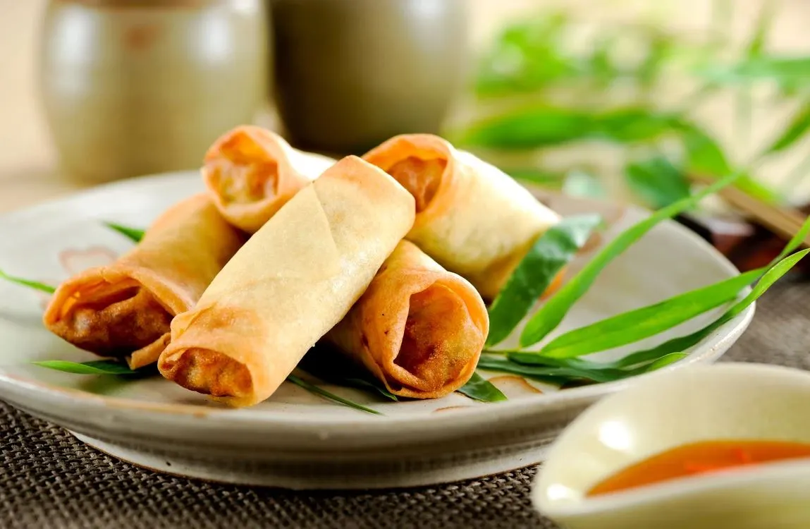 Authentic Recipe Chinese spring rolls Homemade Authentic spring roll recipe Traditional Cuisine Homemade spring rolls Crispy Texture Crispy spring rolls Fresh Vegetables Vegetable spring rolls Easy Preparation Chinese appetizers Flavorful Traditional Chinese cuisine Step-by-Step Guide Easy spring roll recipe Dipping Sauce How to make spring rolls Golden-Brown Asian finger foods Healthy Option Savory spring roll filling Popular Snack Dipping sauce for spring rolls Versatile Dish Golden-brown spring rolls Party Favorite Healthy spring roll options Crave-Worthy Popular Chinese snacks