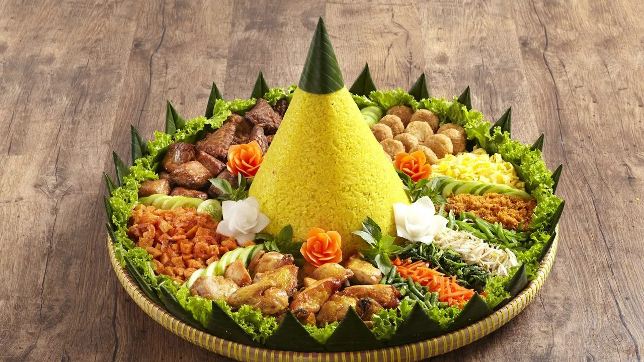 indonesian tumpeng recipe traditional indonesian cuisine authentic indonesia culinary